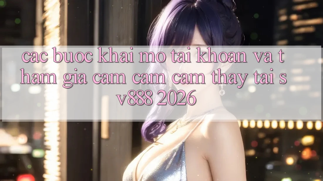 Các bước Khai mở tài khoản Và Tham Gia Cảm cảm cảm thấy Tại SV888 2026 Các bước Khai mở tài khoản Và Tham Gia Cảm cảm cảm thấy Tại SV888 2026