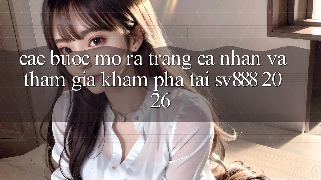 Các bước Mở ra trang cá nhân Và Tham Gia Khám phá Tại SV888 2026 Các bước Mở ra trang cá nhân Và Tham Gia Khám phá Tại SV888 2026