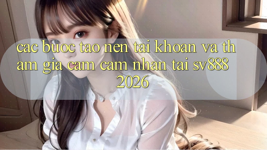 Các bước Tạo nên tài khoản Và Tham Gia Cảm cảm nhận Tại SV888 2026 Các bước Tạo nên tài khoản Và Tham Gia Cảm cảm nhận Tại SV888 2026