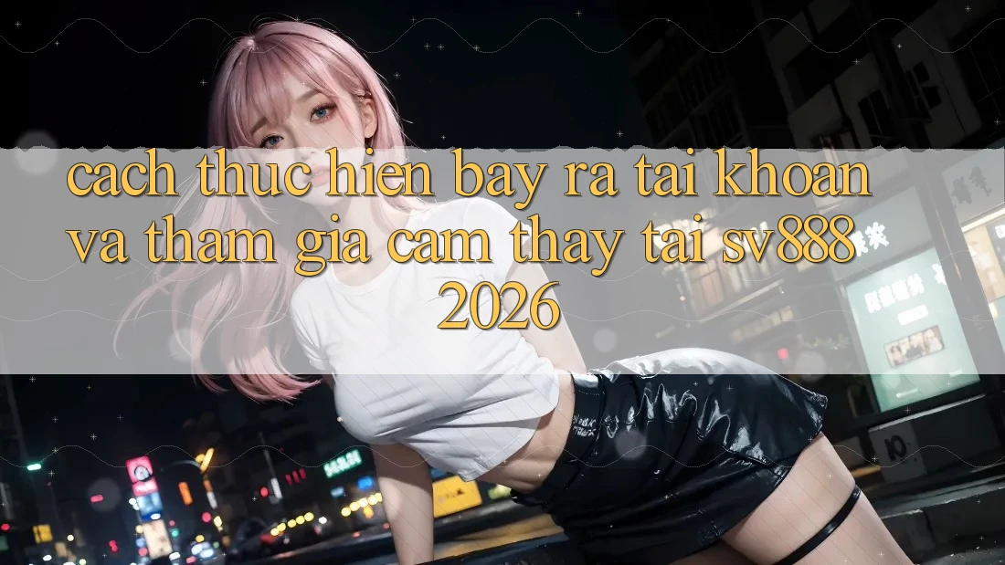 Cách thực hiện Bày ra tài khoản Và Tham Gia Cảm thấy Tại SV888 2026 Cách thực hiện Bày ra tài khoản Và Tham Gia Cảm thấy Tại SV888 2026