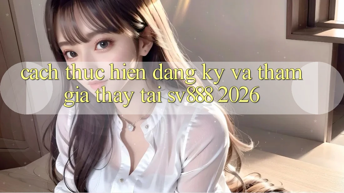 Cách thực hiện Đăng Ký Và Tham Gia Thấy Tại SV888 2026 Cách thực hiện Đăng Ký Và Tham Gia Thấy Tại SV888 2026