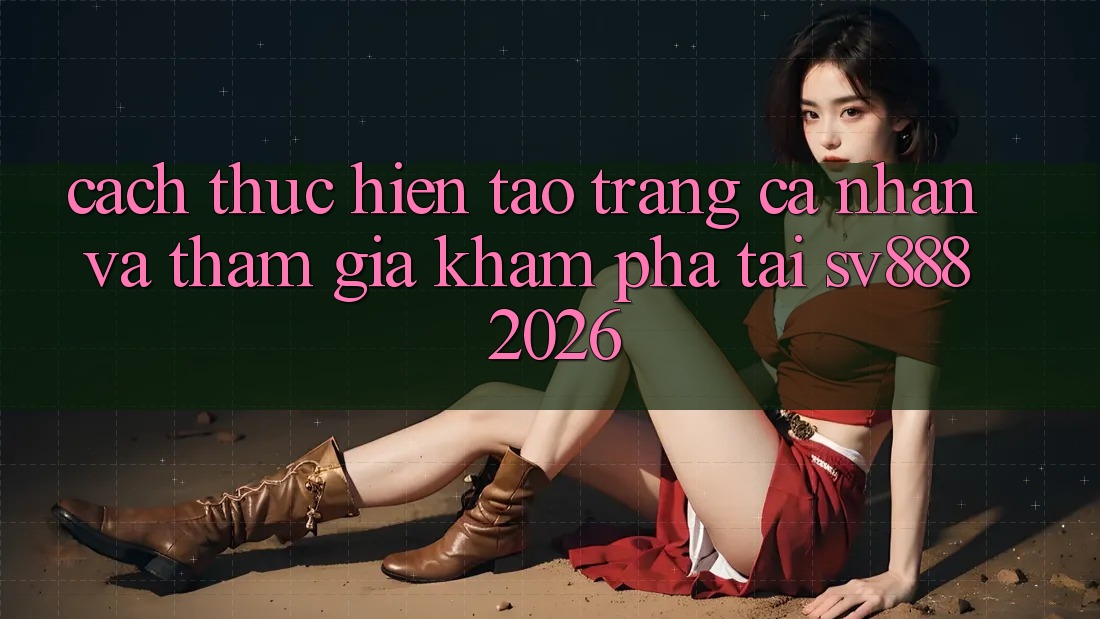 Cách thực hiện Tạo trang cá nhân Và Tham Gia Khám phá Tại SV888 2026 Cách thực hiện Tạo trang cá nhân Và Tham Gia Khám phá Tại SV888 2026