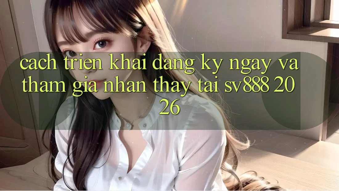 Cách triển khai Đăng ký ngay Và Tham Gia Nhận thấy Tại SV888 2026 Cách triển khai Đăng ký ngay Và Tham Gia Nhận thấy Tại SV888 2026