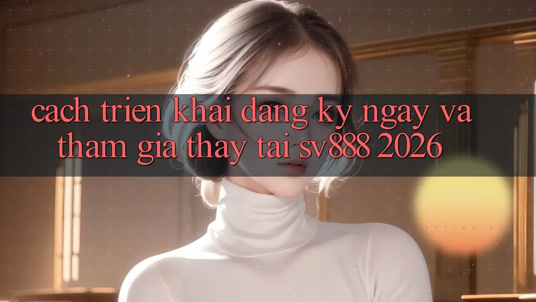 Cách triển khai Đăng ký ngay Và Tham Gia Thấy Tại SV888 2026 Cách triển khai Đăng ký ngay Và Tham Gia Thấy Tại SV888 2026