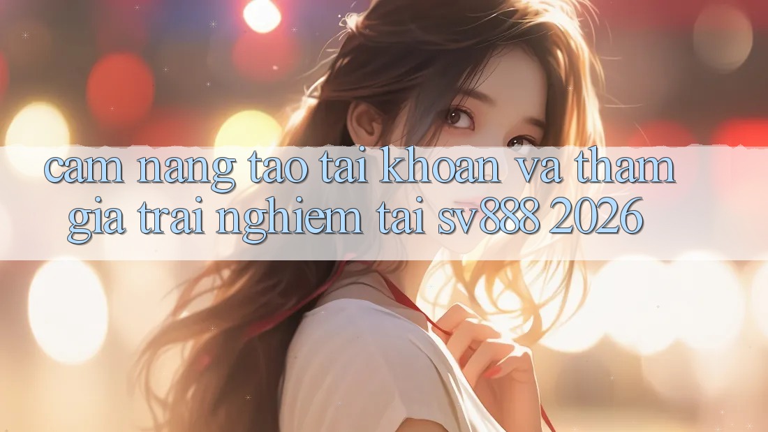 Cẩm nang Tạo tài khoản Và Tham Gia Trải nghiệm Tại SV888 2026 Cẩm nang Tạo tài khoản Và Tham Gia Trải nghiệm Tại SV888 2026