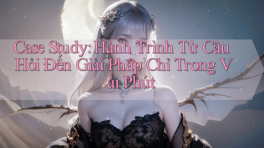 Case Study: Hành Trình Từ Câu Hỏi Đến Giải Pháp Chỉ Trong Vài Phút Case Study: Hành Trình Từ Câu Hỏi Đến Giải Pháp Chỉ Trong Vài Phút