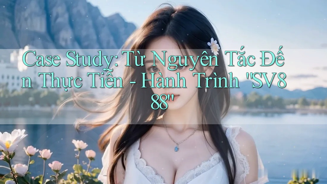 Case Study: Từ Nguyên Tắc Đến Thực Tiễn - Hành Trình “SV888”