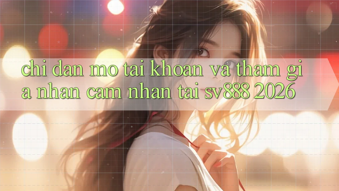 Chỉ dẫn Mở tài khoản Và Tham Gia Nhận cảm nhận Tại SV888 2026 Chỉ dẫn Mở tài khoản Và Tham Gia Nhận cảm nhận Tại SV888 2026