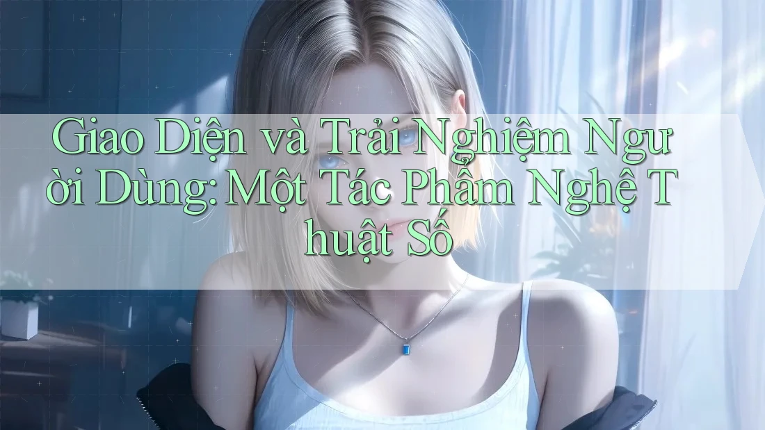 Giao Diện và Trải Nghiệm Người Dùng: Một Tác Phẩm Nghệ Thuật Số Giao Diện và Trải Nghiệm Người Dùng: Một Tác Phẩm Nghệ Thuật Số