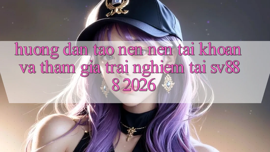 Hướng Dẫn Tạo nên nên tài khoản Và Tham Gia Trải Nghiệm Tại SV888 2026 Hướng Dẫn Tạo nên nên tài khoản Và Tham Gia Trải Nghiệm Tại SV888 2026