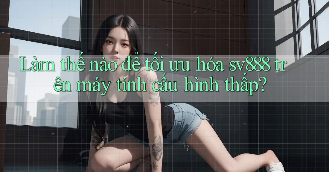 Làm thế nào để tối ưu hóa sv888 trên máy tính cấu hình thấp? Làm thế nào để tối ưu hóa sv888 trên máy tính cấu hình thấp?