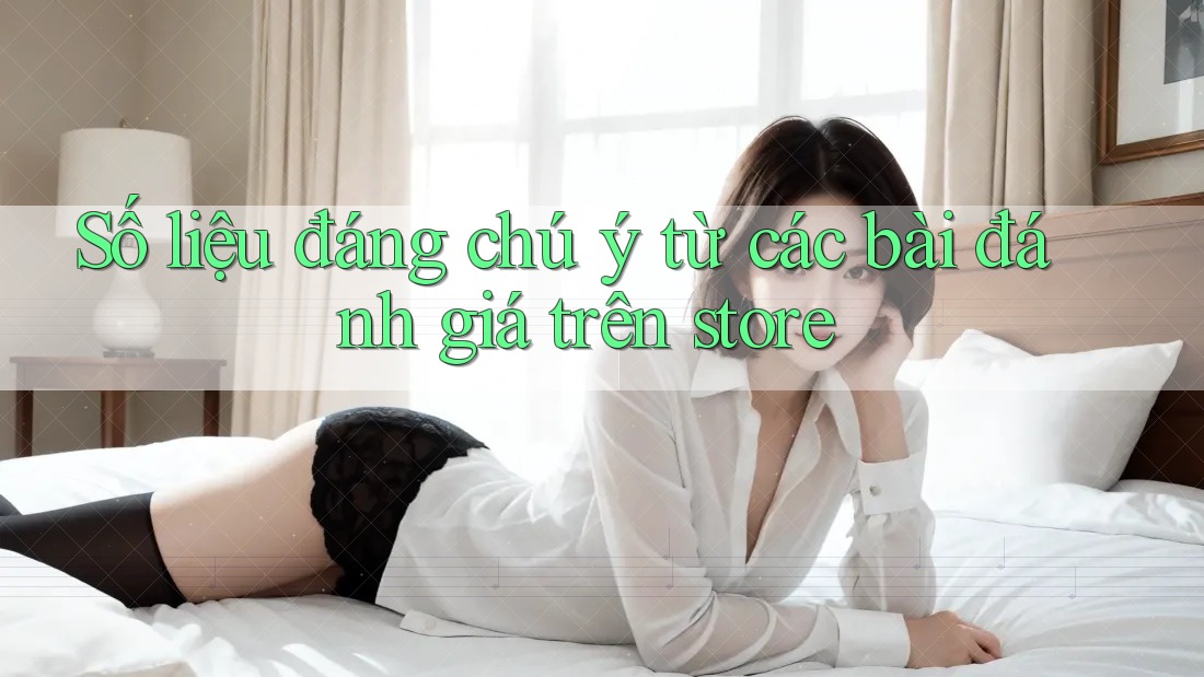 Số liệu đáng chú ý từ các bài đánh giá trên store Số liệu đáng chú ý từ các bài đánh giá trên store
