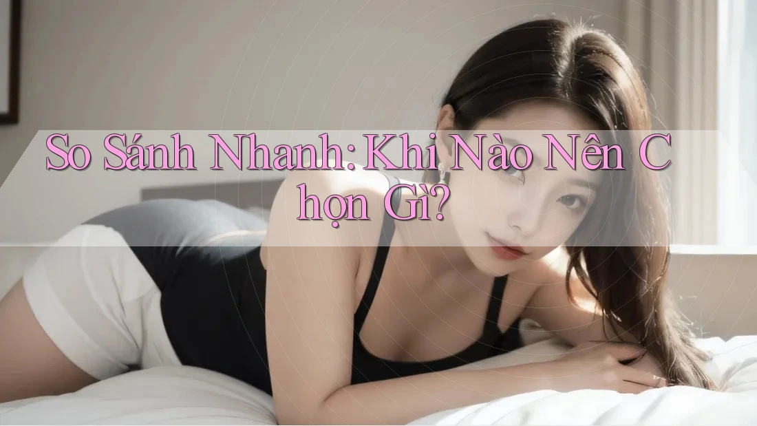 So Sánh Nhanh: Khi Nào Nên Chọn Gì? So Sánh Nhanh: Khi Nào Nên Chọn Gì?