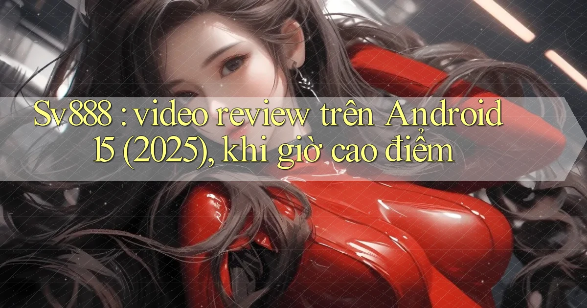 Sv888 video review trên Android 15 (2025), khi giờ cao điểm