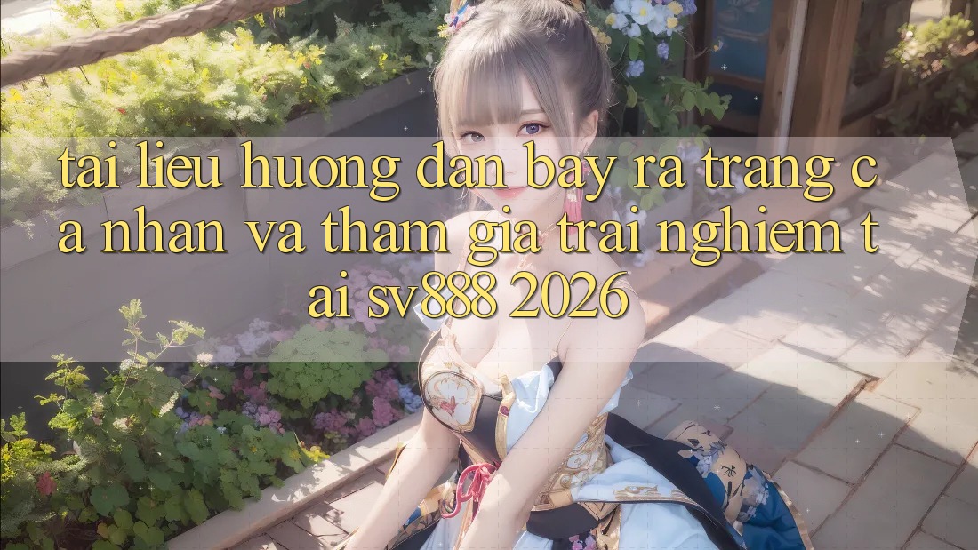 Tài liệu hướng dẫn Bày ra trang cá nhân Và Tham Gia Trải Nghiệm Tại SV888 2026 Tài liệu hướng dẫn Bày ra trang cá nhân Và Tham Gia Trải Nghiệm Tại SV888 2026
