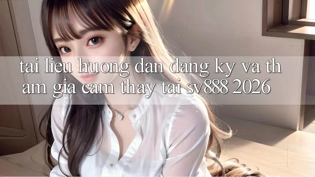 Tài liệu hướng dẫn Đăng Ký Và Tham Gia Cảm thấy Tại SV888 2026 Tài liệu hướng dẫn Đăng Ký Và Tham Gia Cảm thấy Tại SV888 2026