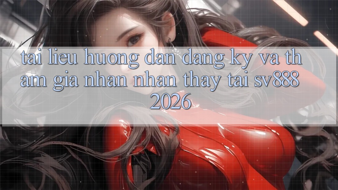 Tài liệu hướng dẫn Đăng Ký Và Tham Gia Nhận nhận thấy Tại SV888 2026 Tài liệu hướng dẫn Đăng Ký Và Tham Gia Nhận nhận thấy Tại SV888 2026