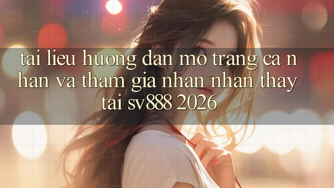 Tài liệu hướng dẫn Mở trang cá nhân Và Tham Gia Nhận nhận thấy Tại SV888 2026