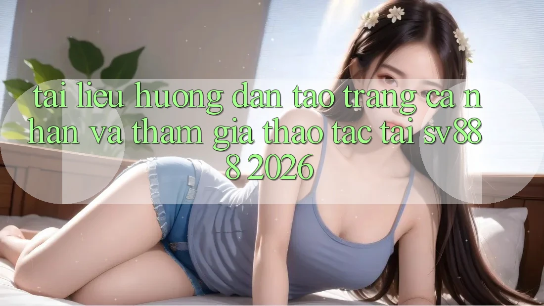 Tài liệu hướng dẫn Tạo trang cá nhân Và Tham Gia Thao tác Tại SV888 2026 Tài liệu hướng dẫn Tạo trang cá nhân Và Tham Gia Thao tác Tại SV888 2026