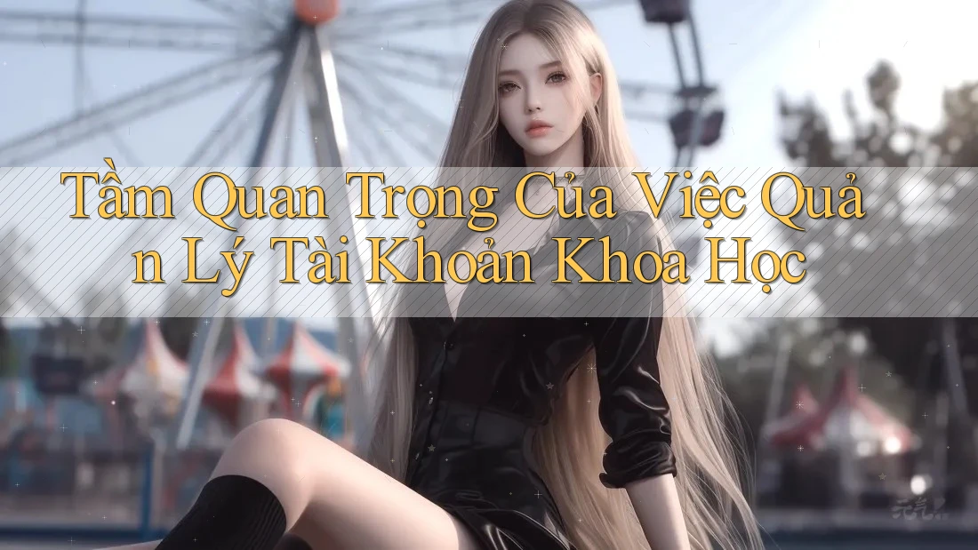 Tầm Quan Trọng Của Việc Quản Lý Tài Khoản Khoa Học Tầm Quan Trọng Của Việc Quản Lý Tài Khoản Khoa Học