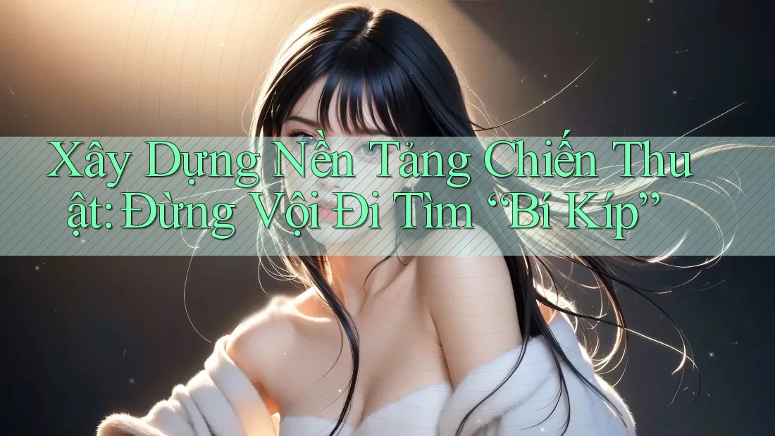 Xây Dựng Nền Tảng Chiến Thuật: Đừng Vội Đi Tìm “Bí Kíp” Xây Dựng Nền Tảng Chiến Thuật: Đừng Vội Đi Tìm “Bí Kíp”